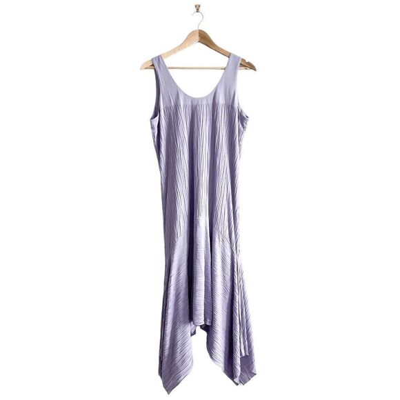 MarlaWynne Women Midi Dress Sleeveless Flared Purple Large - Picture 2 of 7